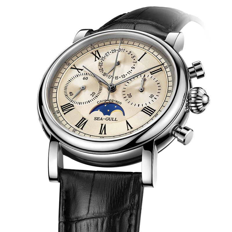 Sea-gull Extraordinary M199S kronograf 41 mm gul