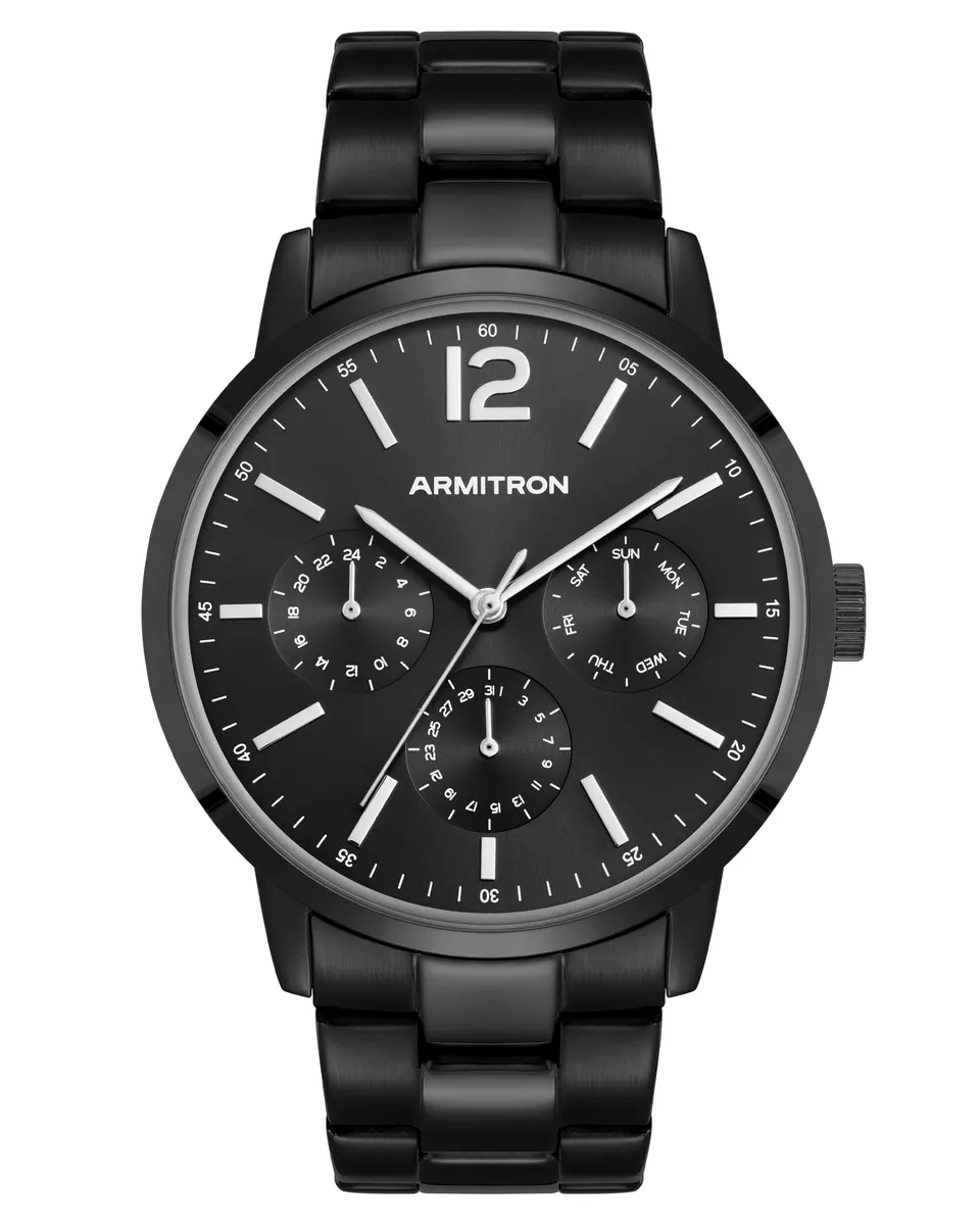 Armitron Hudson 42mm herreklokke svart kronograf