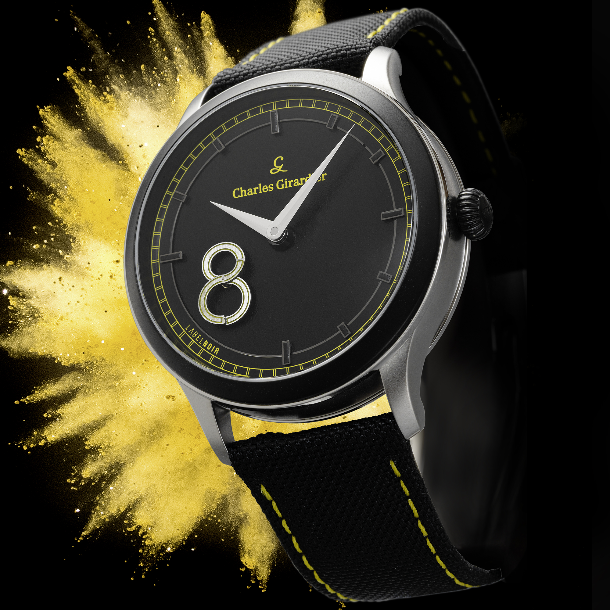 Label Noir M8 Black klokke svart limitert 15 stk