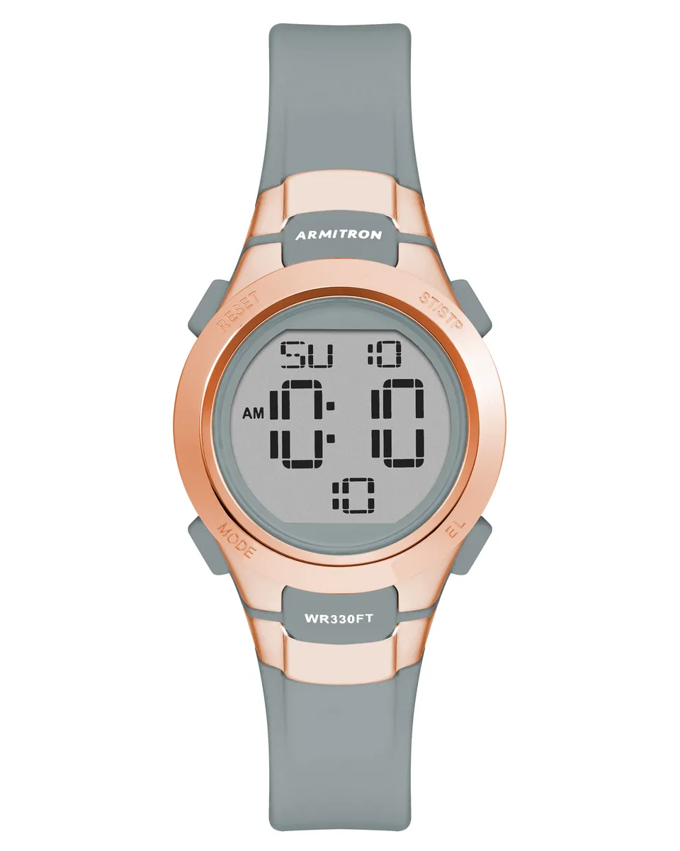 Armitron Sport 45/7012RGY digitalklokke grå roségull
