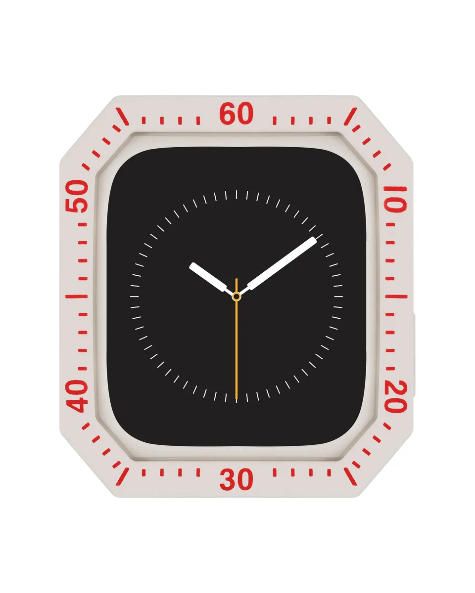 Armitron Racer deksel Apple Watch silikon krem/rød