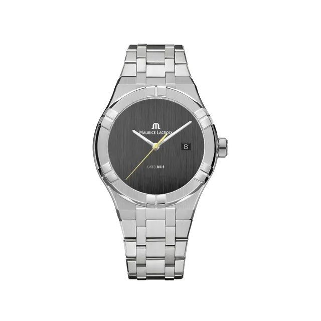 Label Noir Aikon Automatic 42MM klokke stål svart satin