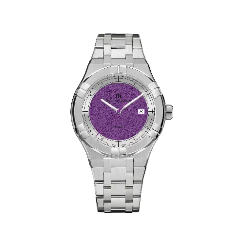 Label Noir Aikon Automatic 42MM klokke hvit lilla stål