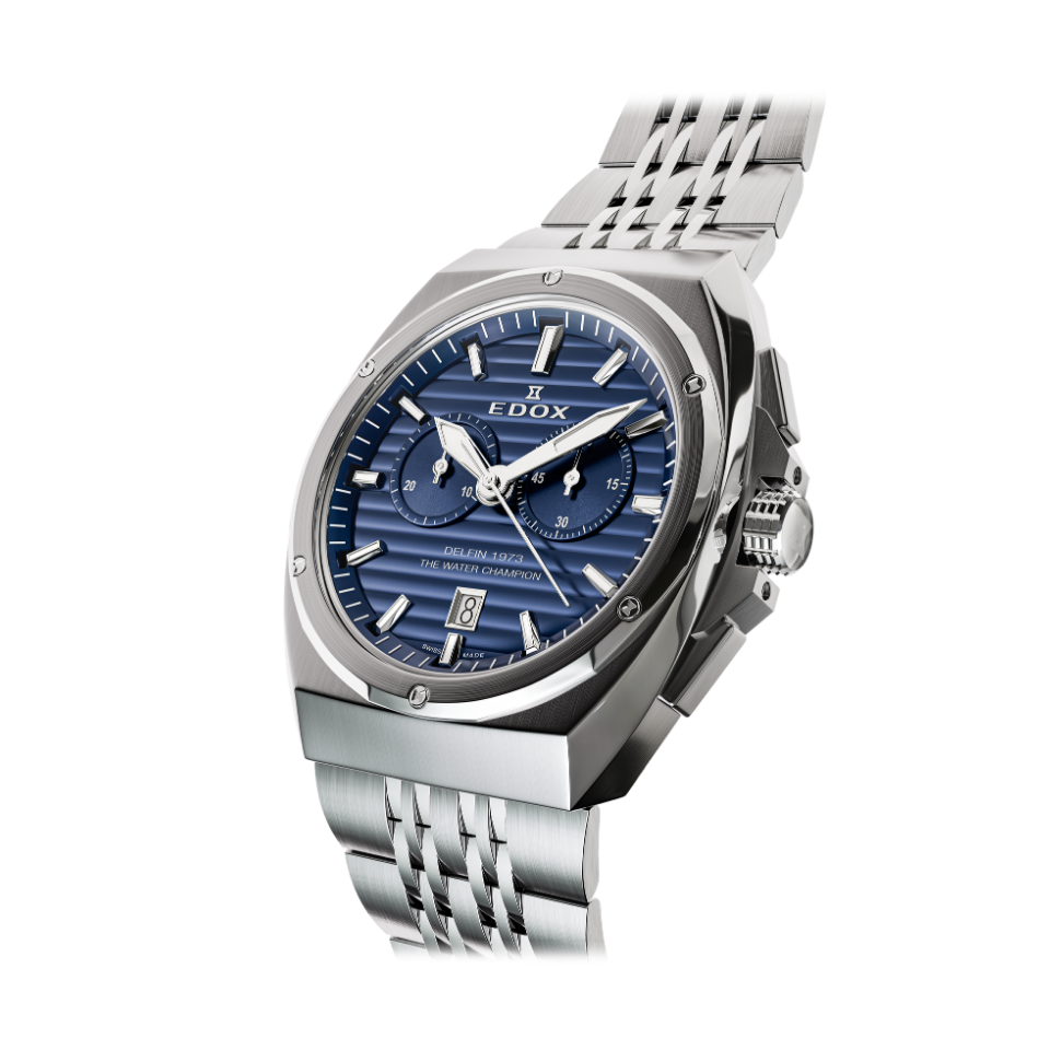 Edox 1973 Chronograph herreklokke sort