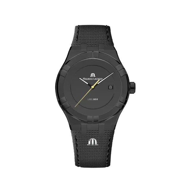 Label Noir Aikon Automatic 42MM klokke svart PVD tekstil