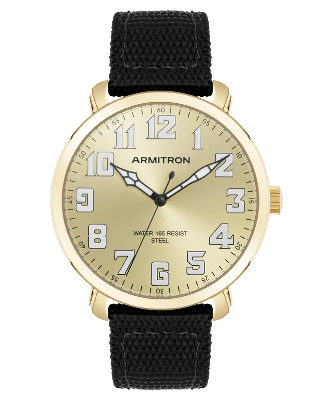 Armitron Campbell 42mm klokke champagne nylon