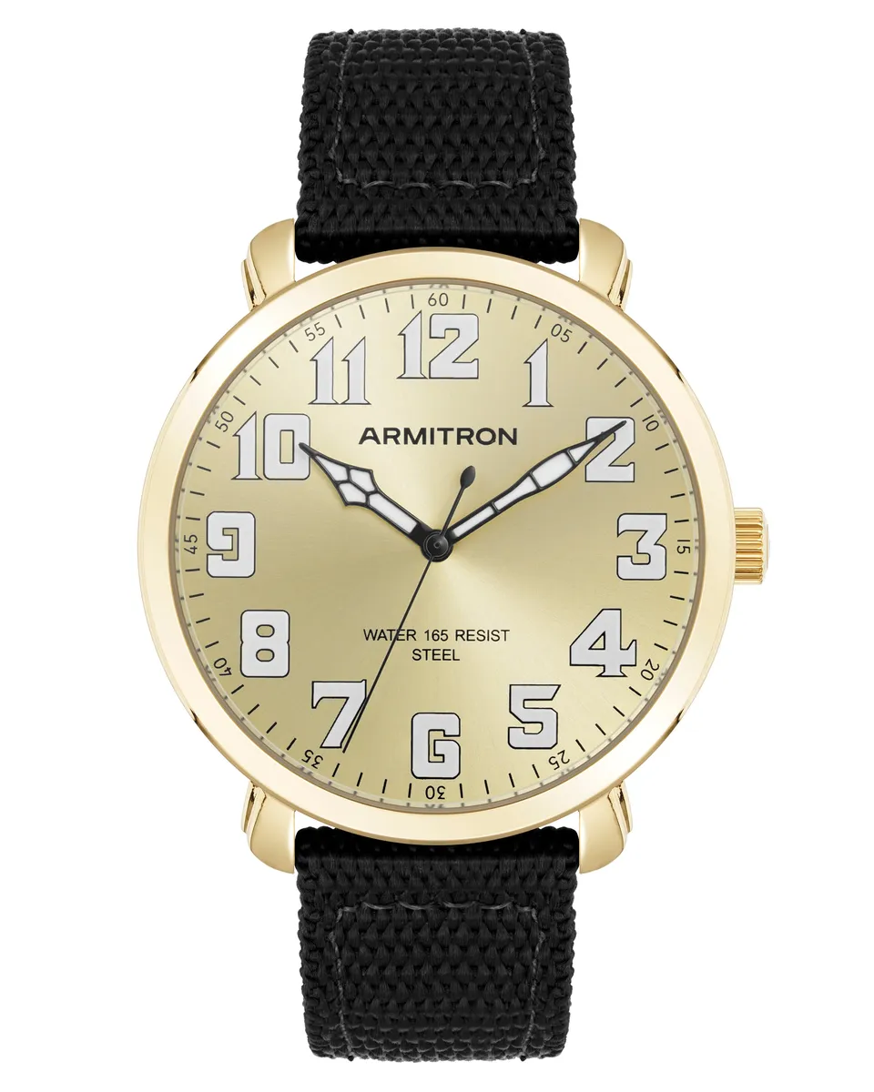 Armitron Campbell 42mm klokke champagne nylon