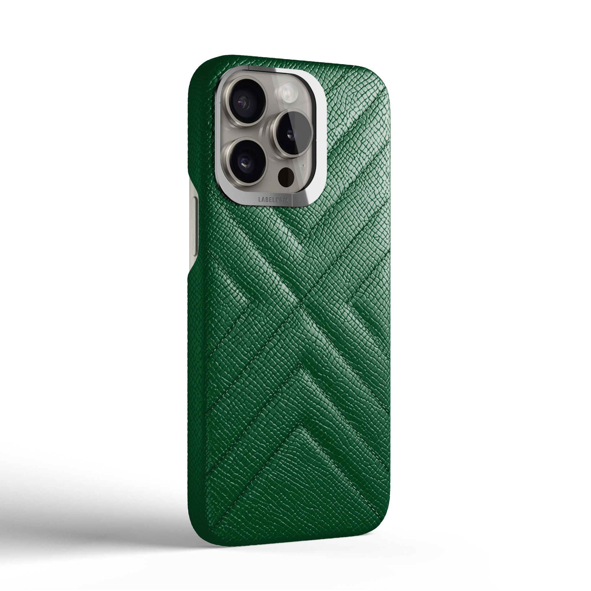 Label Noir Quilted iPhone 15 Pro Max deksel skinn