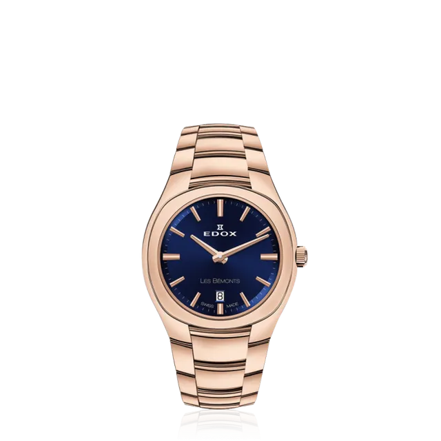Edox Les Bémonts Ultra Slim Date herreklokke tynn