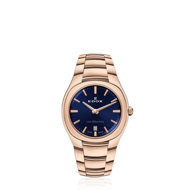 Edox Les Bémonts Ultra Slim Date herreklokke tynn