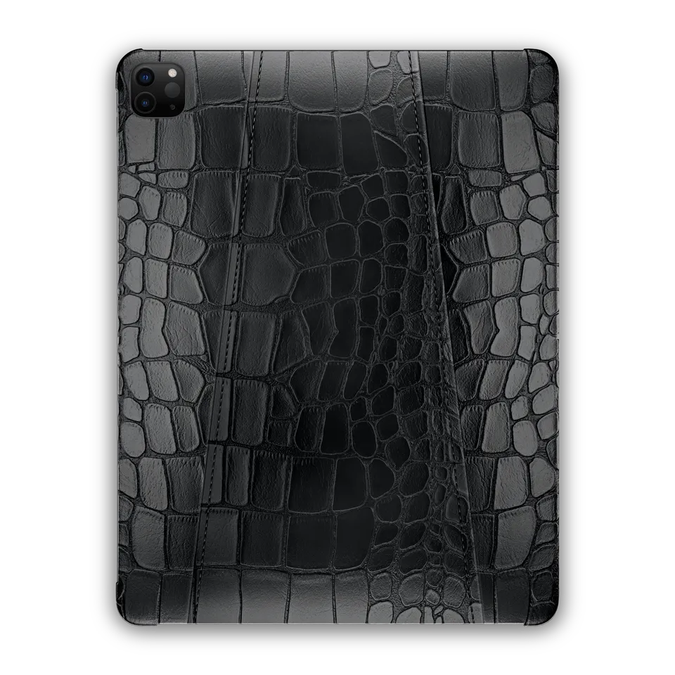 Label Noir iPad Pro 12.9 6th Gen deksel alligator svart