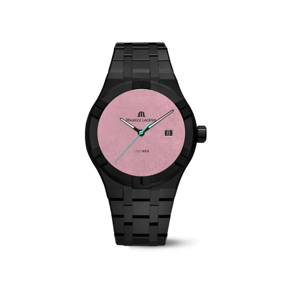 Label Noir Aikon Automatic 42MM klokke keramikk rosa