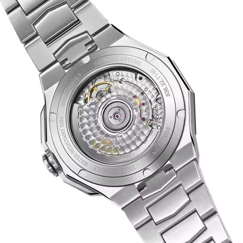 Sea-gull Extraordinary 836.12.1140 dressklokke blå 40mm automatisk