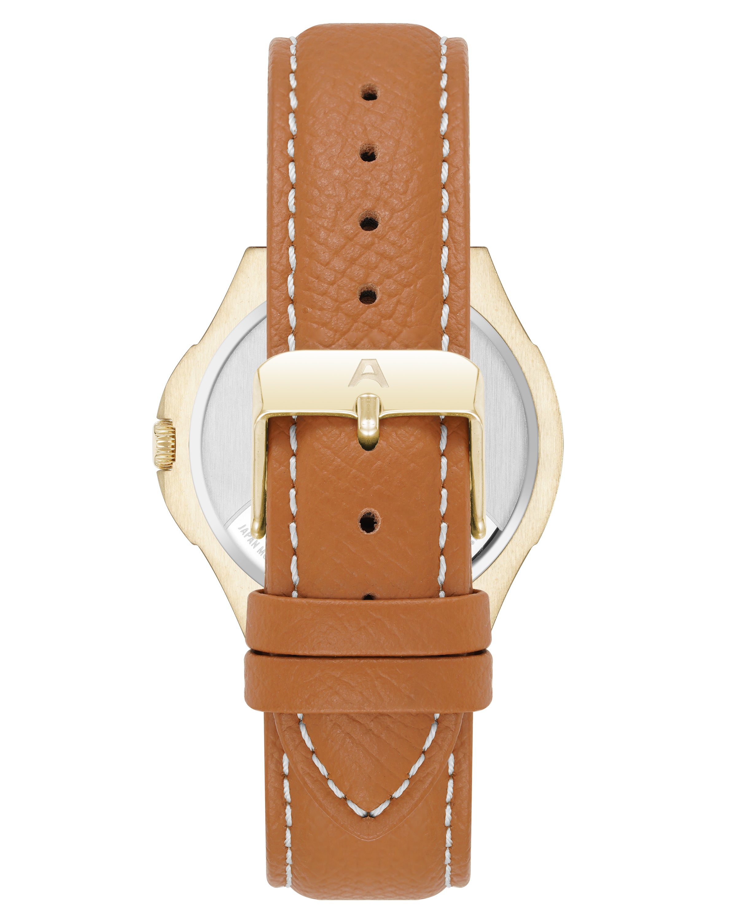 Armitron Parker 38mm herreklokke gull brun sølv