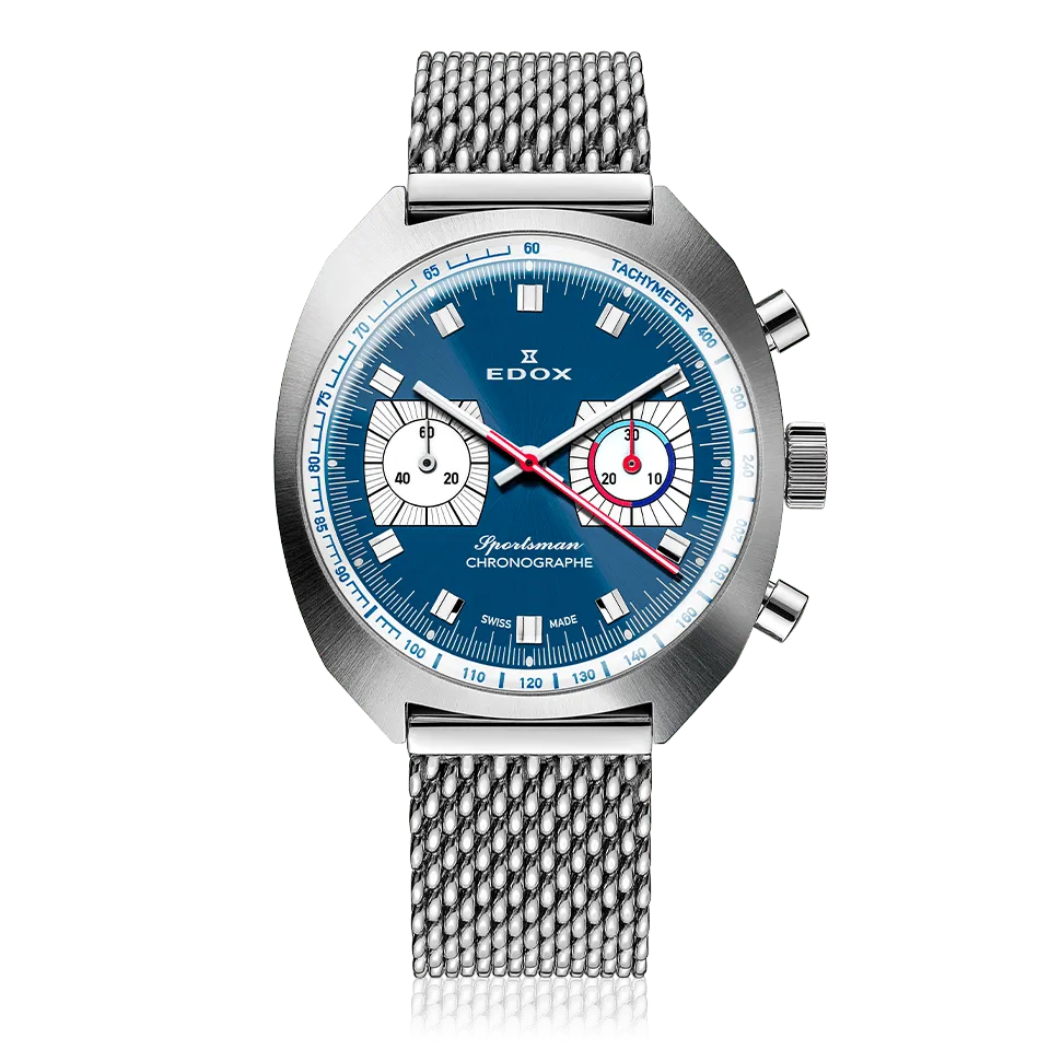 Edox Sportsman Chronographe Automatic herreklokke kronograf