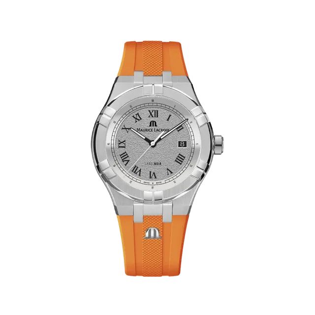 Label Noir Aikon Automatic 42MM klokke oransje gummi