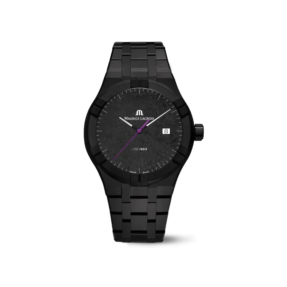 Label Noir Aikon Automatic 42MM klokke keramikk svart lilla