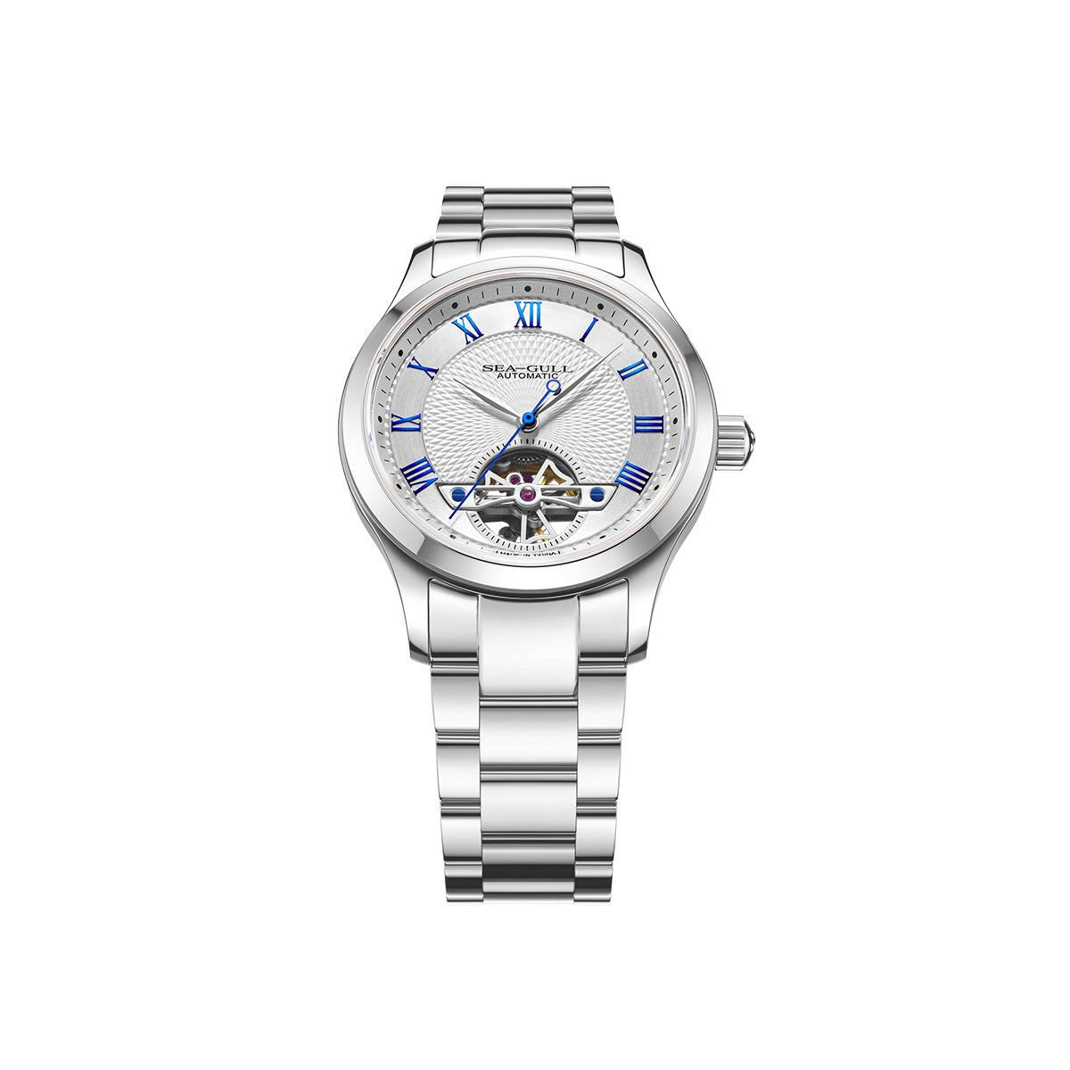 Sea-gull 816.19.1090 herreklokke automatisk blå 39 mm