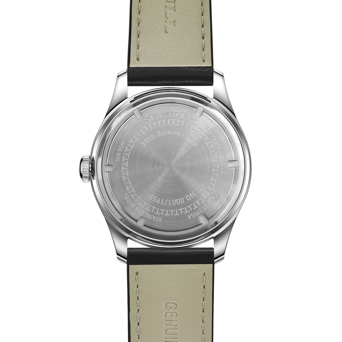 Sea-gull WuXing 819.57.1955A jubileumsklokke beige 38 mm