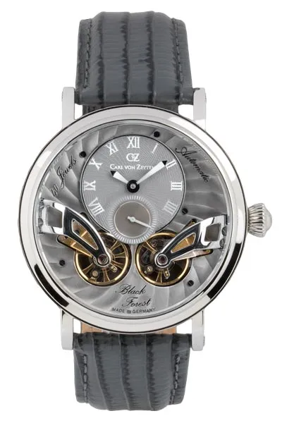 Carl von Zeyten Black Forest CVZ0017SGYS herreklokke grå