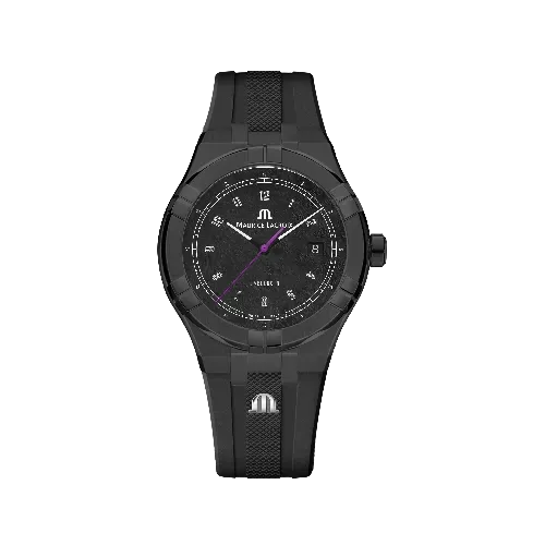 Label Noir Aikon Automatic 42MM klokke PVD gummi lilla