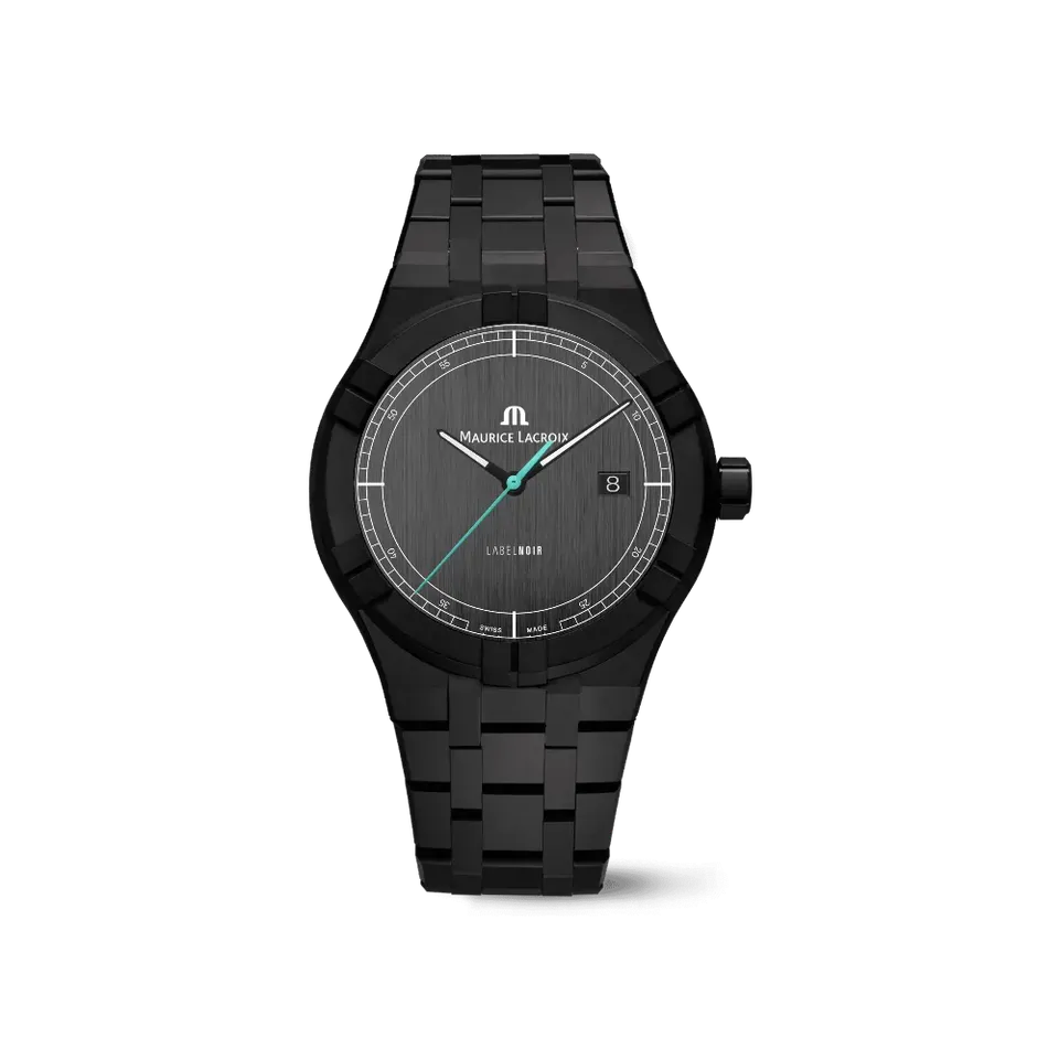 Label Noir Aikon Automatic 42MM klokke babyblå keramikk
