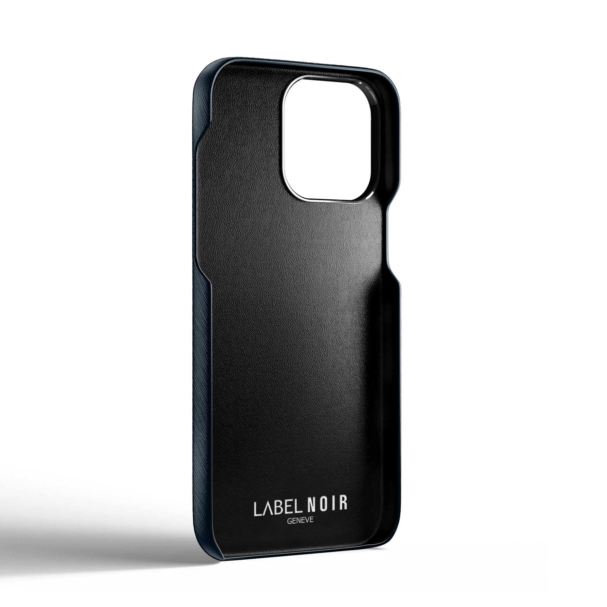Label Noir Saffiano iPhone 14 Pro Max deksel MagSafe svart