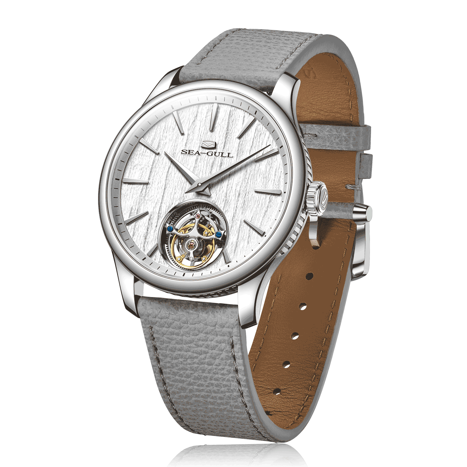 Sea-gull 818.12.8850 herreklokke hvit automatisk