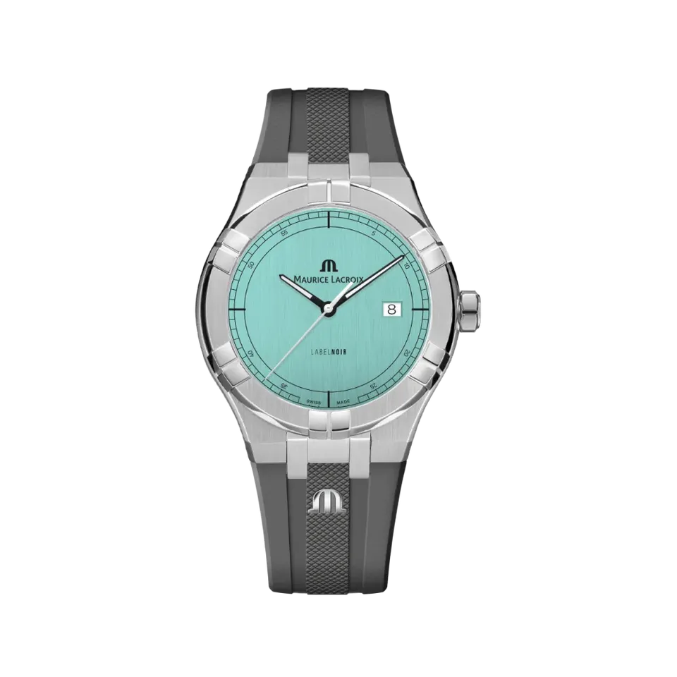 Label Noir Aikon Automatic 42MM klokke lyseblå gummirem