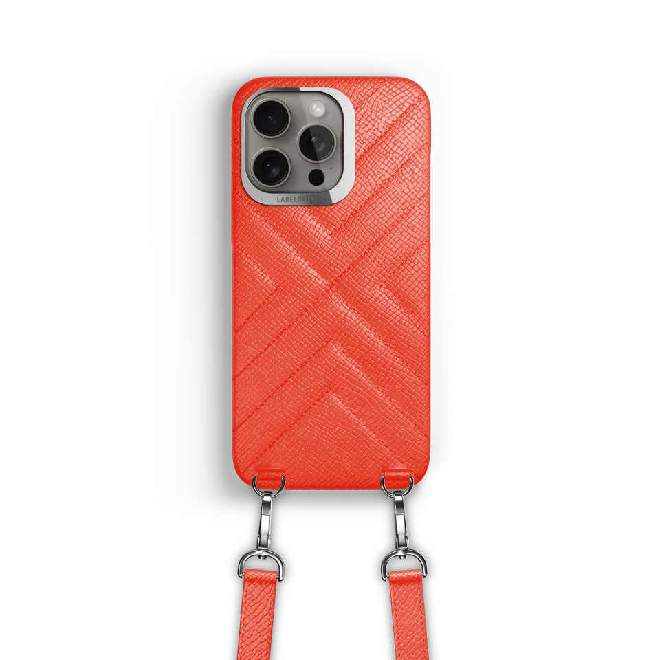 Label Noir iPhone 15 Pro crossbody deksel skinn svart