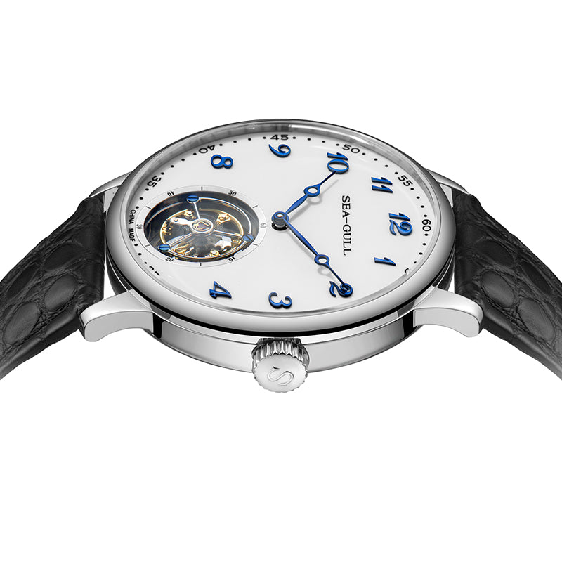 Sea-gull Artisan Heritage 818.13.8809 tourbillonklokke hvit