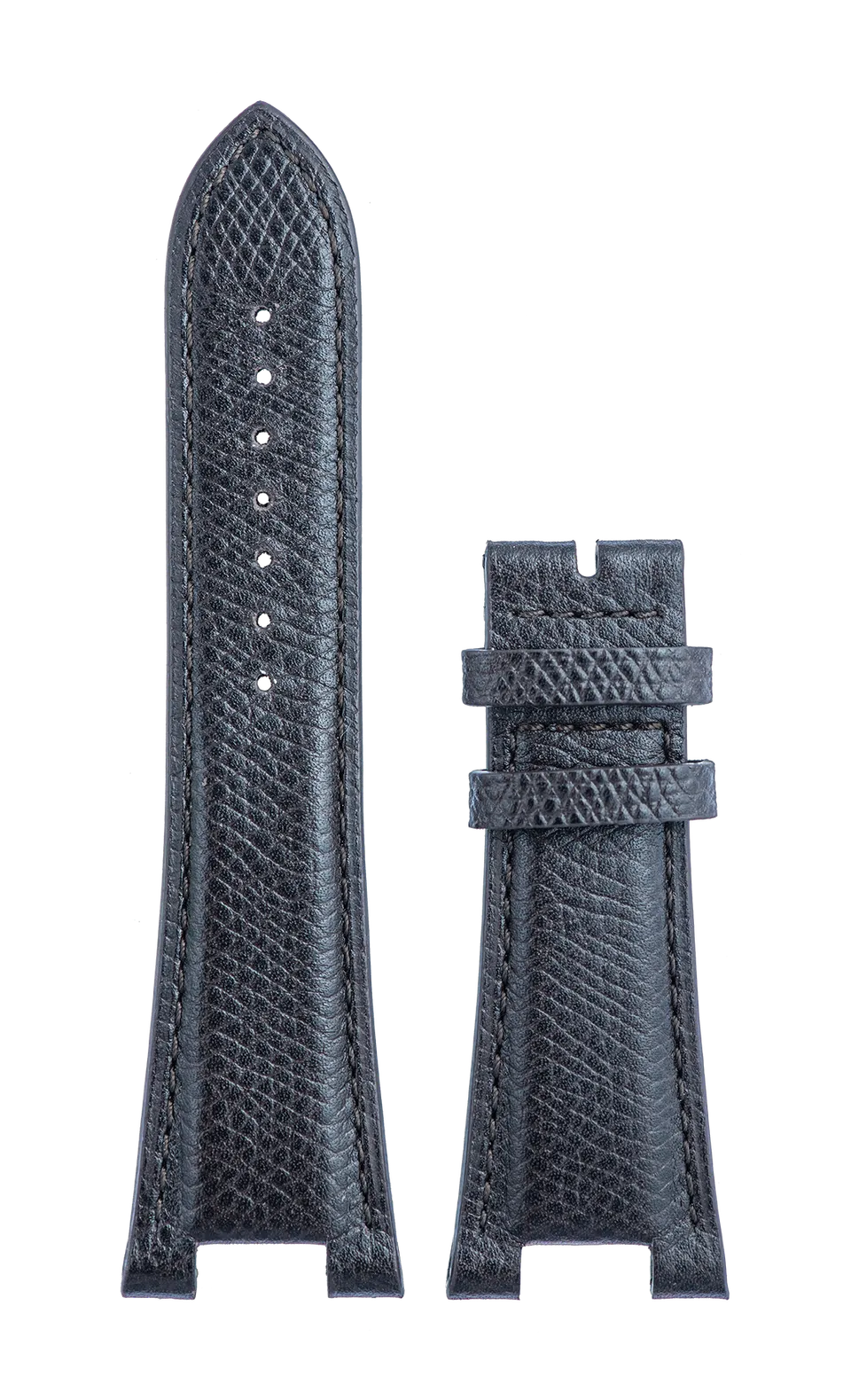 Speake-Marin Ripples Brown Grained Calf Leather klokkereim