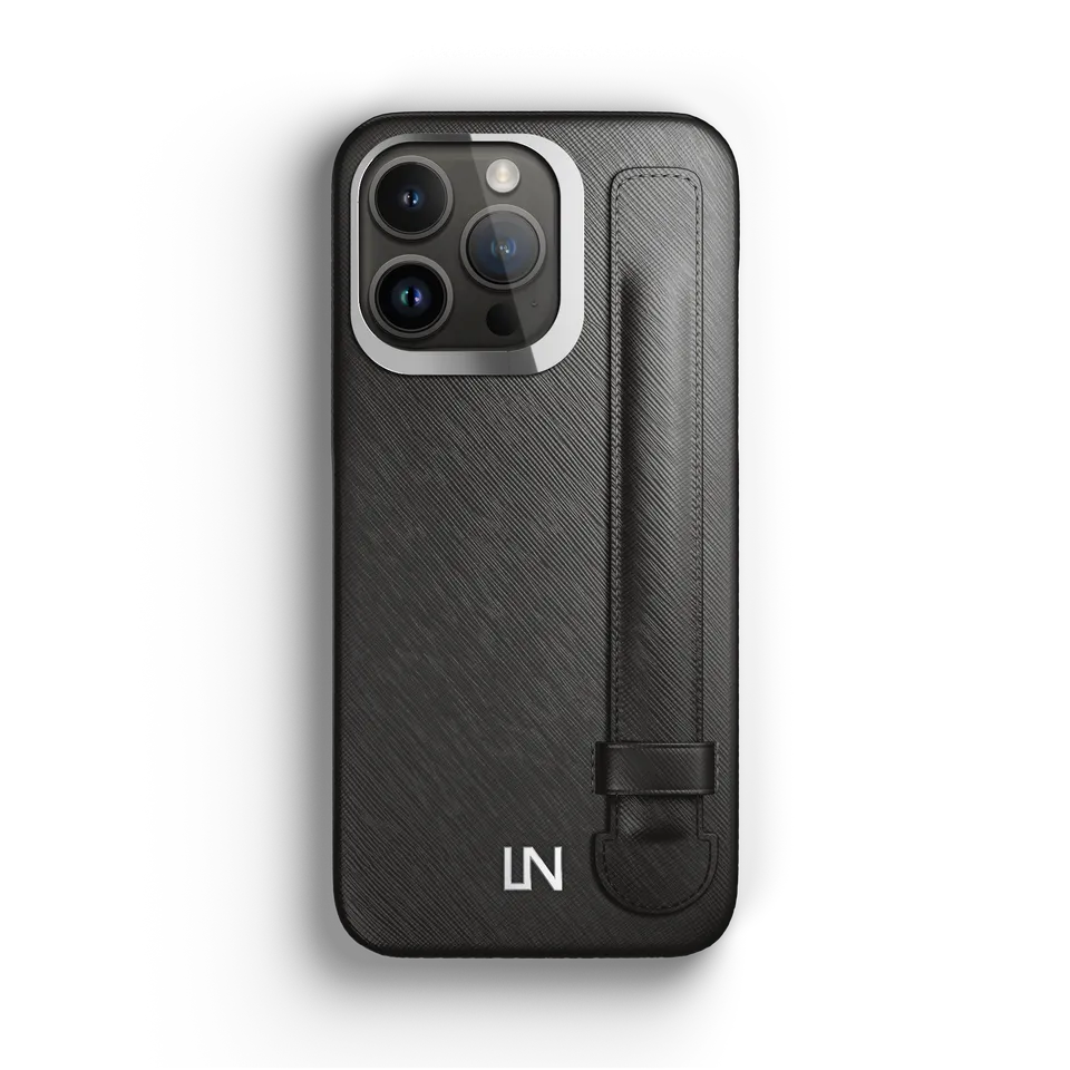 Label Noir MagSafe iPhone 13 Pro deksel skinn med reim