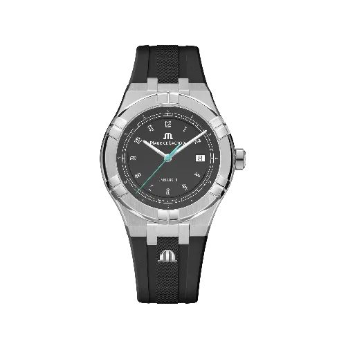 Label Noir Aikon Automatic 42MM herreklokke svart gummirem