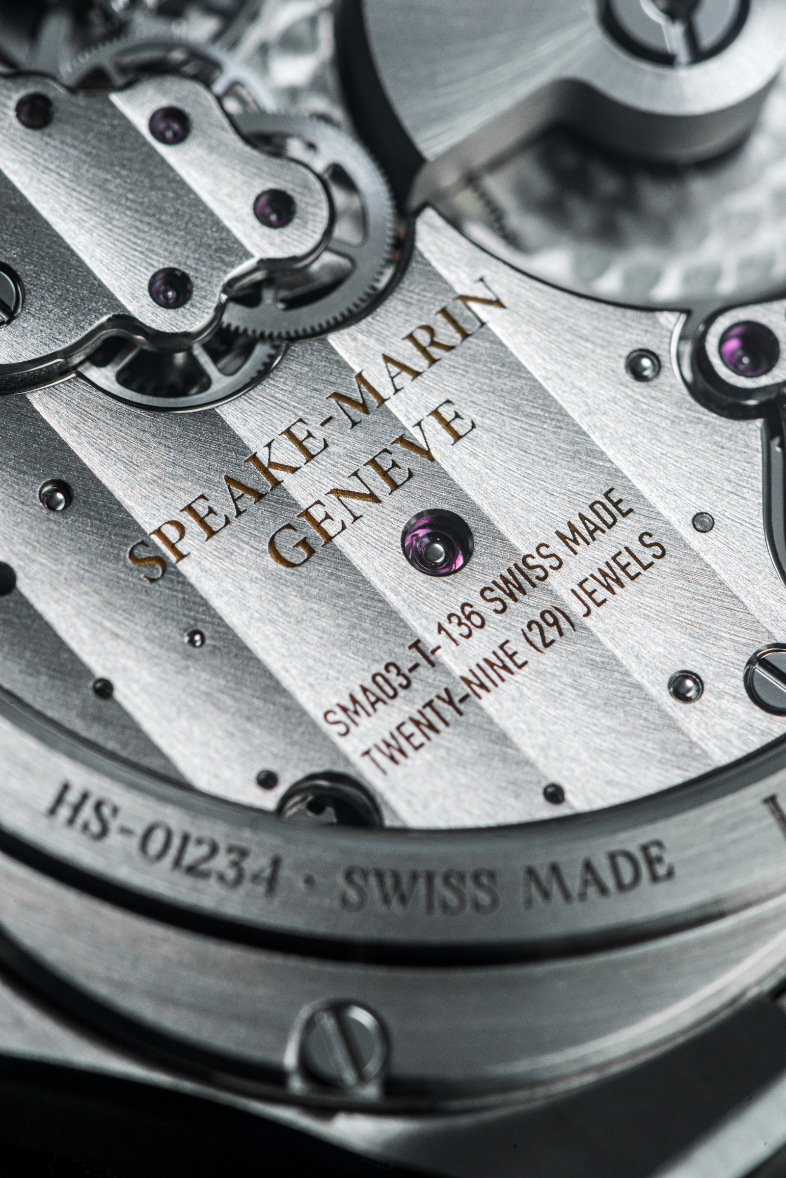 Speake-Marin Ripples Black Original klokke stål sort