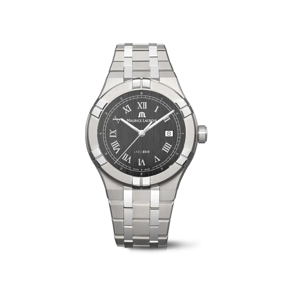 Label Noir Aikon Automatic 42MM klokke hvit romertall