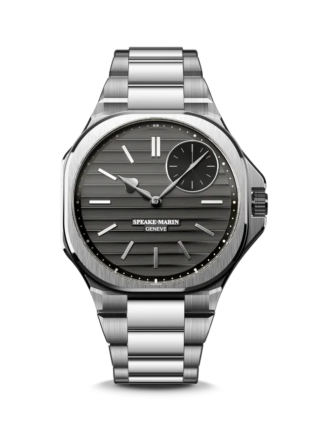 Speake-Marin Ripples Black Original klokke stål sort