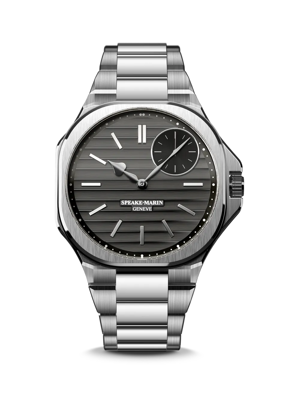 Speake-Marin Ripples Black Original klokke stål sort