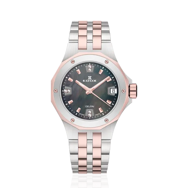 Edox Date Lady dameklokke med dato