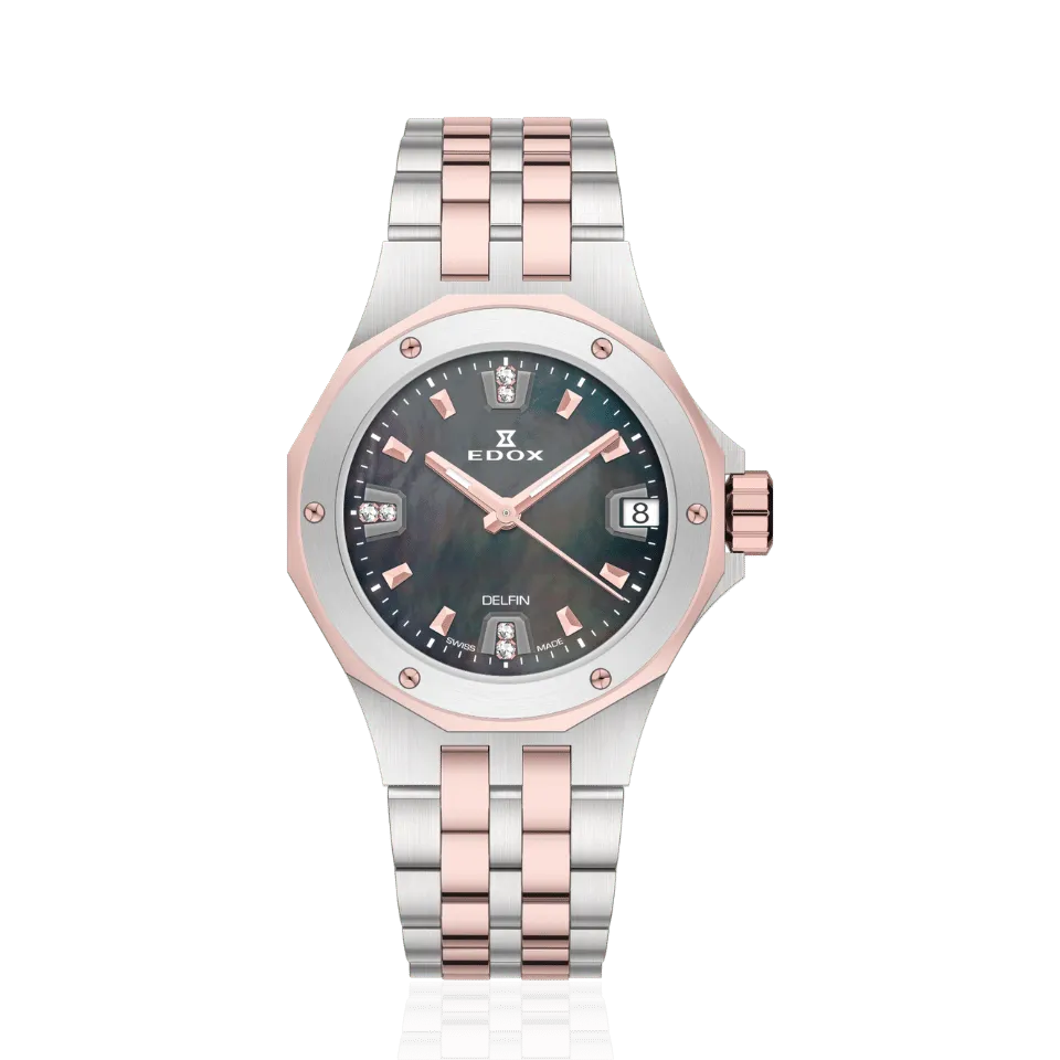 Edox Date Lady dameklokke med dato
