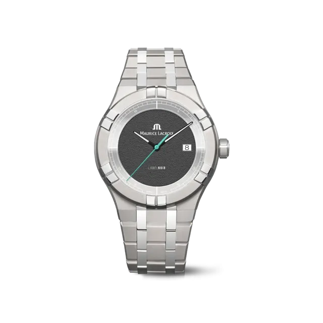 Label Noir Aikon Automatic 42MM herreklokke titan svart skive