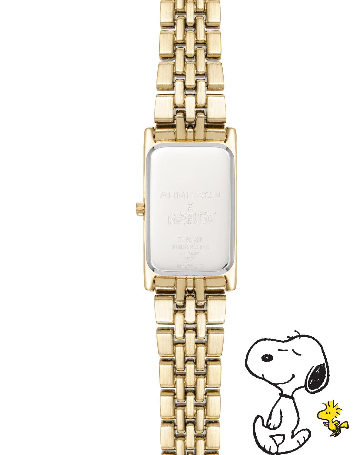 Armitron Peanuts Golden Hour 20mm dameklokke gull