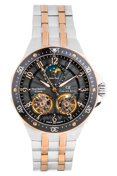 Carl von Zeyten Kirchzarten CVZ0093RBKM herreklokke bicolor månefase
