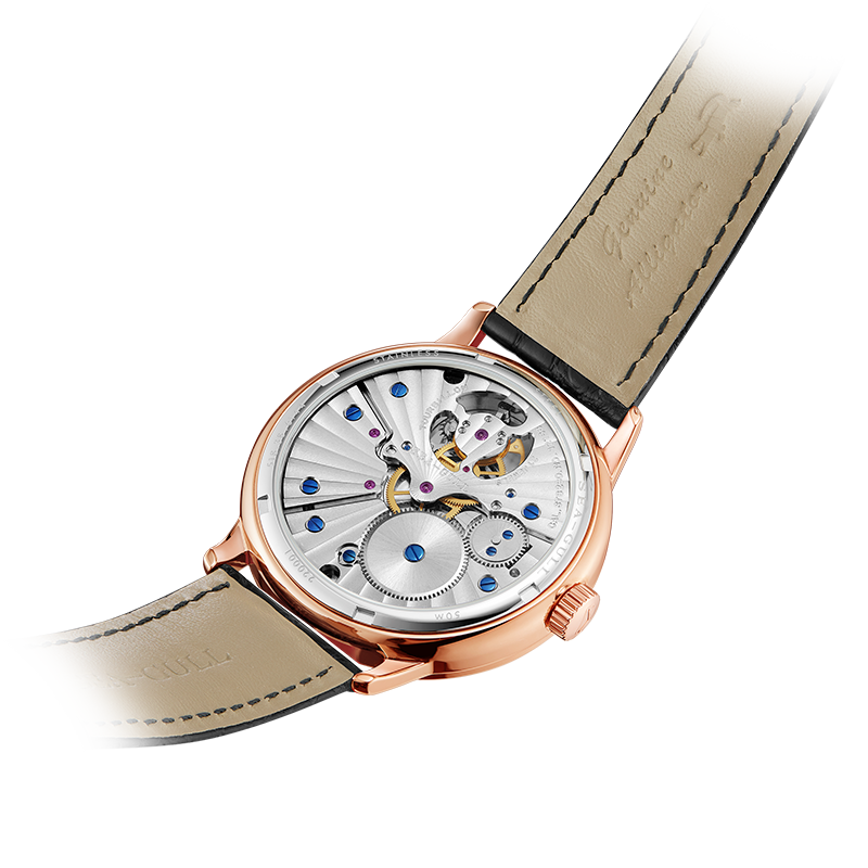 Sea-gull Artisan 818.38.6144 tourbillon svart/gull 42 mm