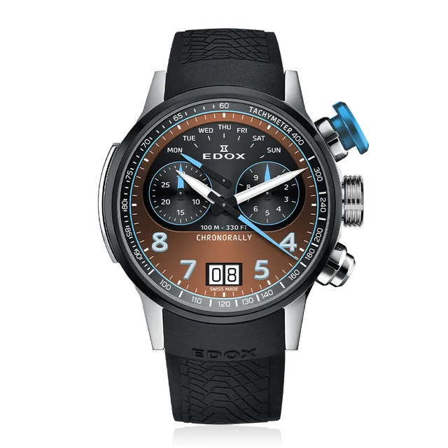 Edox Chronorally Chronograph 45 herreklokke motorsport