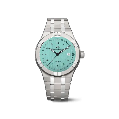 Label Noir Aikon Automatic 42MM herreklokke titan lyseblå