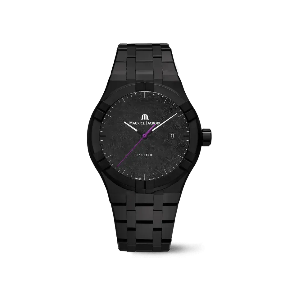 Label Noir Aikon Automatic 42MM klokke keramikk svart lilla