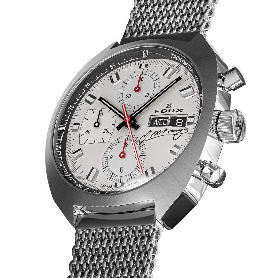 Edox Chronograph Automatic Fangio Limited Edition herreklokke motorsport