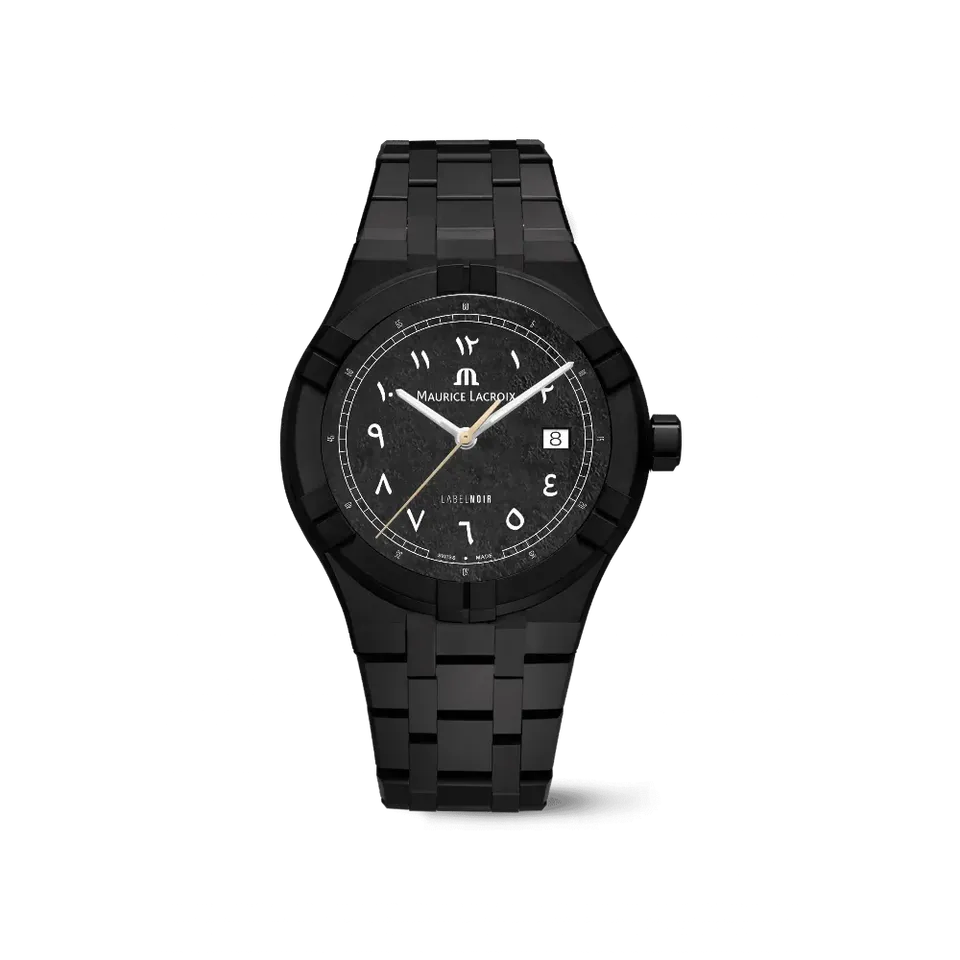 Label Noir Aikon Automatic 42mm klokke hvit arabisk