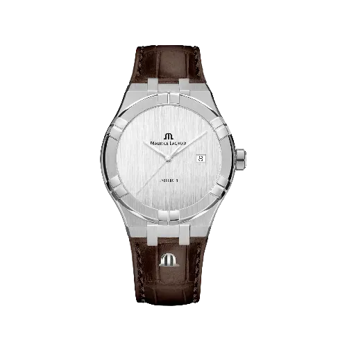 Label Noir Aikon Automatic 42MM herreklokke brun lærrem